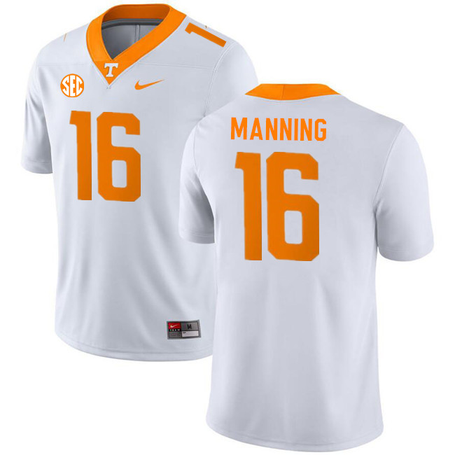 Tennessee Volunteers #16 Peyton Manning College Football Jerseys Stitched Sale-White